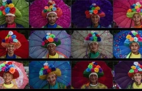 Imágenes de los integrantes de la Danza de Farotas.