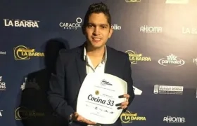 El chef barranquillero Mane Mendoza, ganador en 2017.