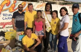 Equipo de Carnaval de Barranquilla en El Barrio 7 de Abril.