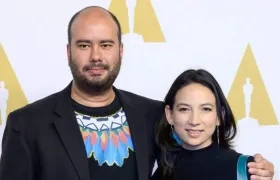 El director Ciro Guerra y la productora Cristina Gallego