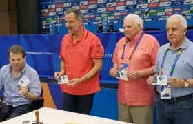 Momentos del lanzamiento de la estampilla de los Juegos Centroamericanos 2018.