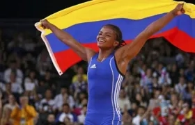 Jackeline Rentería, luchadora colombiana. 