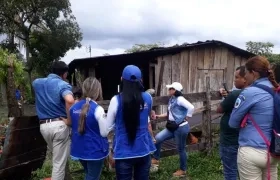 Casa donde fue hallado el oso descuartizado en Arauca.