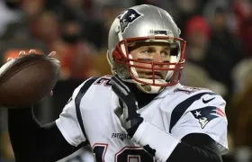 Tom Brady, quarterback de los Patriotas de Nueva Inglaterra. 