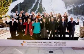 Fotografía facilitada por el SFGA de los asistentes a la I Reunión de Ministros de Asuntos Exteriores de Iberoamérica.