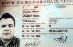 Cédula de Argimiro Berde Maduro Morán.