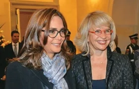 Las exministras Gina Parody y Cecilia Álvarez.