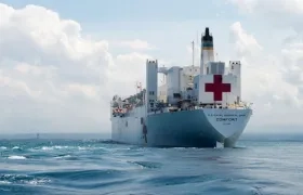 El buque hospital de la Marina estadounidense USNS Comfort.