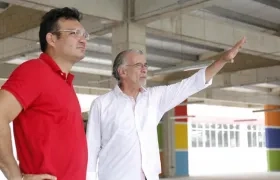 El Secretario de Educación, Dagoberto Barraza y el Gobernador, Eduardo Verano.