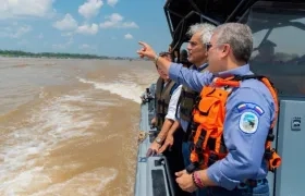 El Presidente Iván Duque durante su visita el pasado 25 de agosto a la Amazonía colombiana,