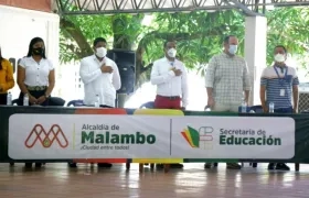 Momento en que se hizo el lanzamiento del proyecto de wifi para todo el municipio de Malambo. 