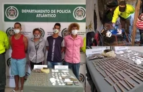 Operativo realizado en el municipio de Santo Tomás permitió la captura de 4 personas e incautación de droga. 