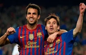 Cesc Fábregas y Lionel Messi.