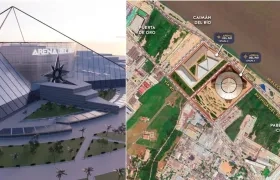 Nueva zona donde se construirá la Arena del Río.