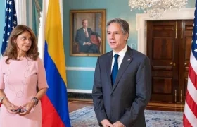 Encuentro de la Vicepresidente y Canciller designada, Marta Lucía Ramírez, y el Secretario de Estado de Estados Unidos, Antony Blinken.