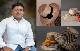 Gary González, del ‘Taller Centro Artesanal del Sombrero Wayuú’.