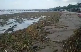 Así están las playas de Puerto Colombia este viernes. 