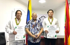 César Lorduy, Juan Carlos Ospino y Miguel Alzate.
