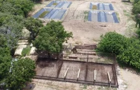 Construcción de la planta de tratamiento de aguas residuales en Juan de Acosta..