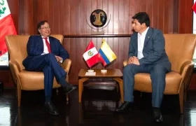 Los Presidentes de Colombia, Gustavo Petro, y de Perú, Pedro Castillo.