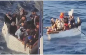 Los cubanos rescatados.
