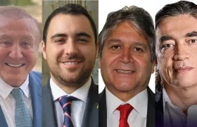 Rodolfo Hernández, Yamil Arana, Berner Zambrano y Gustavo Bolívar.