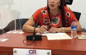 Mary de Chaín, presidenta de la la Comisión Legal para la Equidad de la Mujer del Concejo de Barranquilla