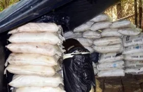Parte del cargamento de cocaína incautado en Zulia