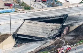 El colapso del puente.
