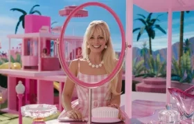 La actriz Margot Robbie durante un fragmento de la película "Barbie".