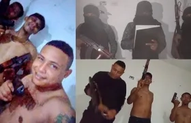 Ray Gómez, Yeison Cañas y Elder Daza, capturados.