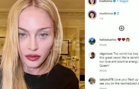 Madonna en el mensaje que publicó en su cuenta de Instagram