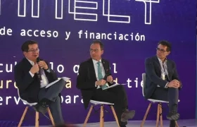 Fernando Ruiz y Alejandro Gaviria, en la charla de NetCare
