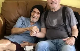 Rubén Blades junto a su papá.