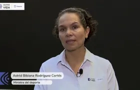 Astrid Bibiana Rodríguez, ministra del Deporte