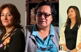 Las ternadas Ángela María Buitrago Ruiz, Amelia Pérez Parra y Luz Adriana Camargo Garzón.