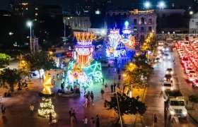 Iluminación navideña en Cartagena