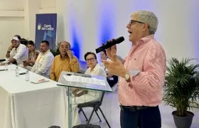 Ramón Dávila, gerente de Gases del Caribe, durante su intervención. 
