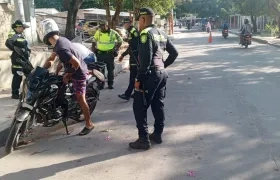 Operativos de control de la Policía en las calles de la ciudad. 