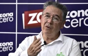Luis Alejandro Jiménez, director del Sistema Nacional de Formación para el Trabajo del Sena, en la visita a Zona Cero