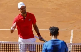 El serbio Novak Djokovic en Roma.