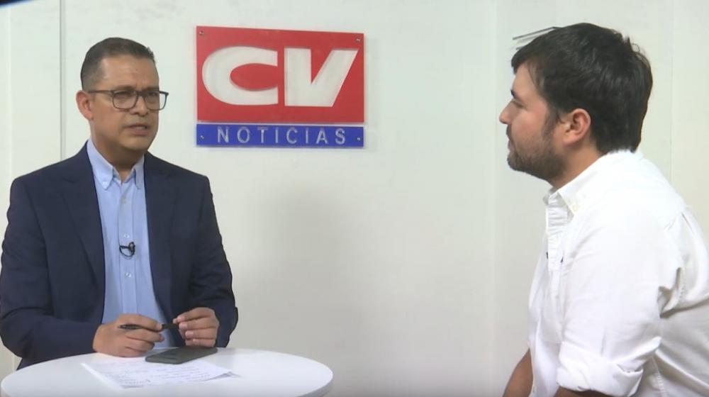 Jaime Pumarejo en entrevista con nuestro presentador de deportes,Ernesto Herrera