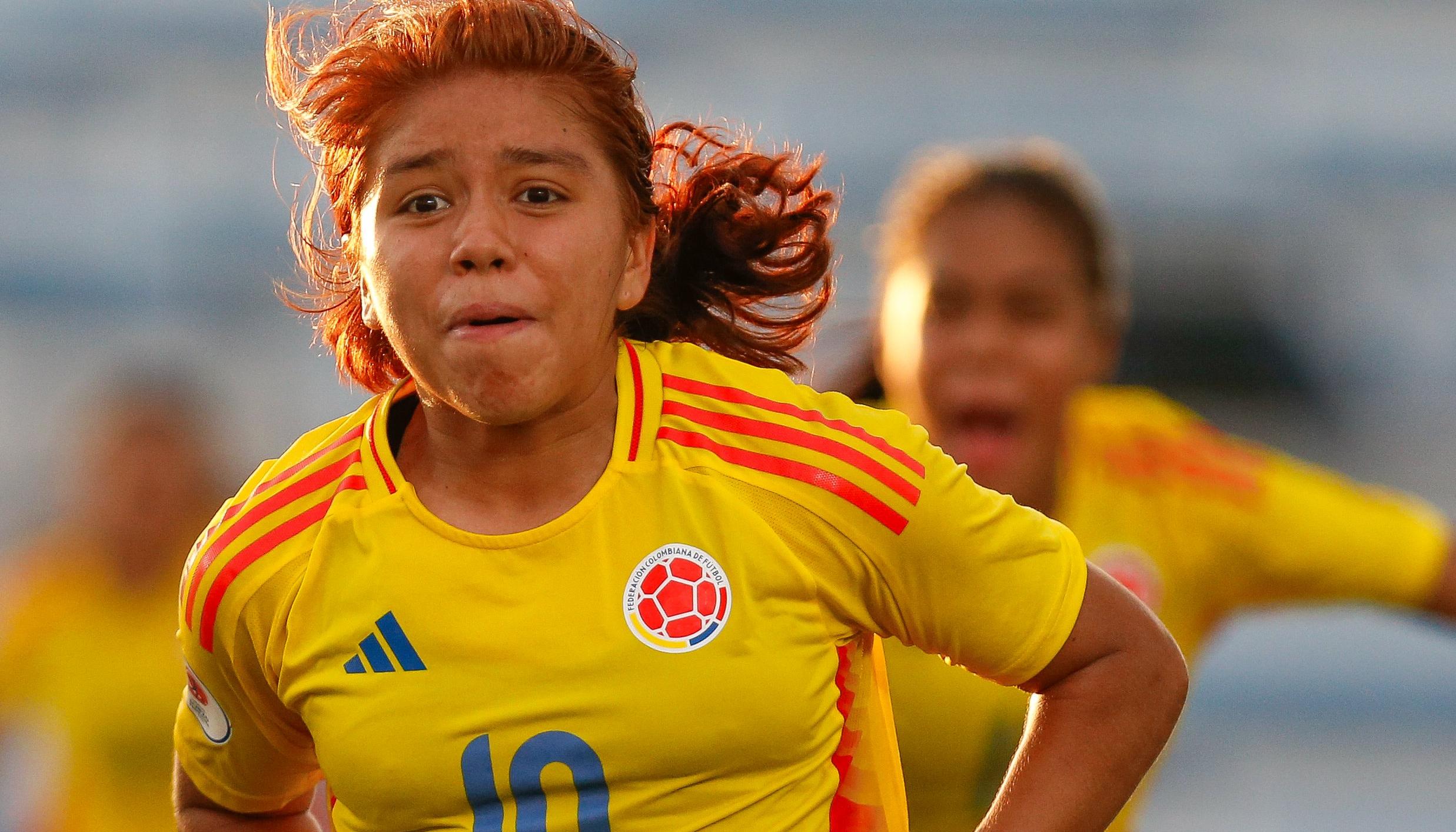 Gabriela Rodríguez marcó el gol del triunfo de Colombia en el minuto 94. 