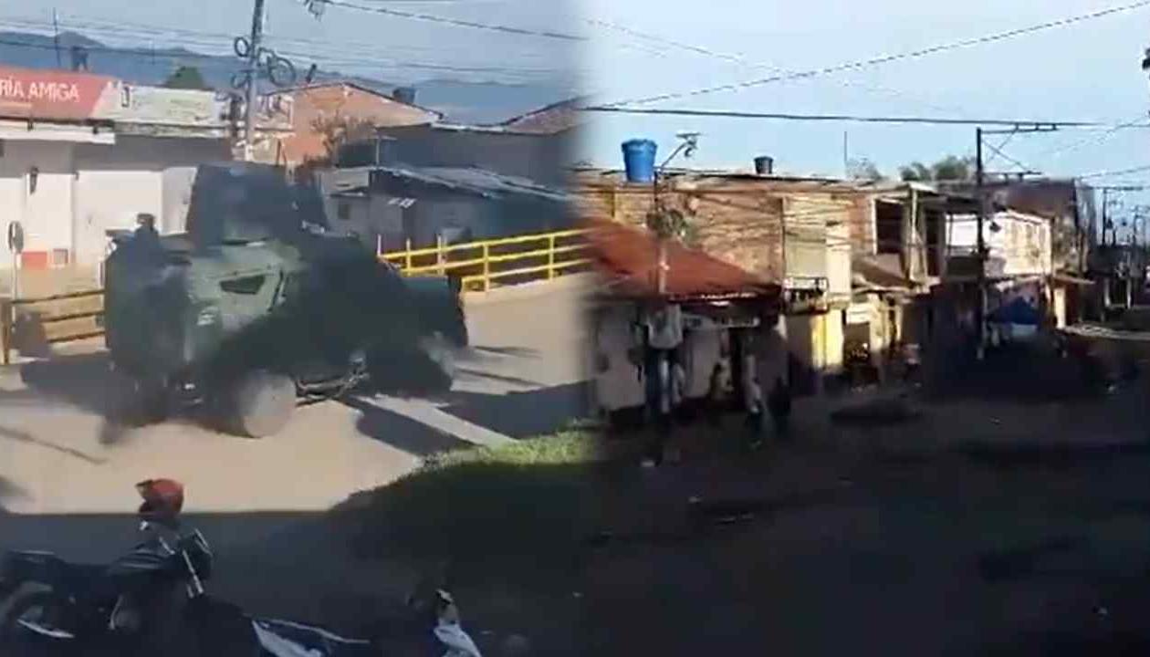 Disidencias de las FARC están atacando la estación de Policía.