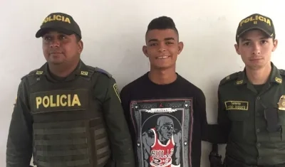 Yefferson de Jesús Zúñiga Cotray, de 18 años, capturado en la investigación por el homicidio de Alias 'El Coti'.