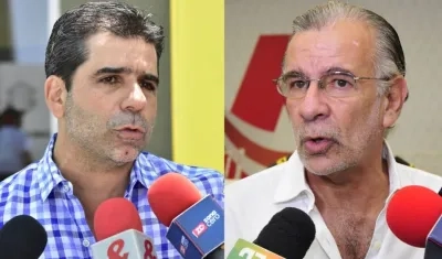 El Alcalde de Barranquilla Alejandro Char y el Gobernador del Atlántico Eduardo Verano De La Rosa