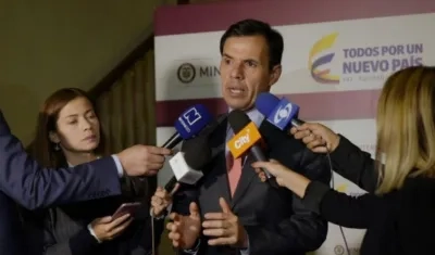Guillermo Rivera, ministro del Interior.