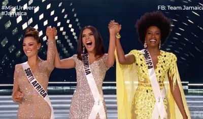 Tres finalistas de Miss Universo.