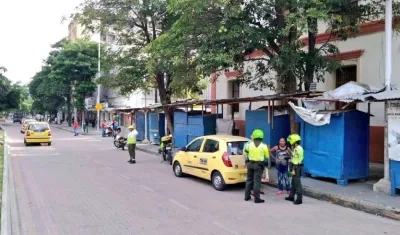 Operativos de la Policía de Tránsito en el Paseo Bolívar.