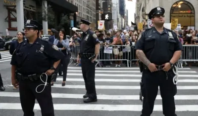 La Policía está en el lugar de los hechos en Manhattan.